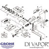 Grohe Eurosmart Cosmopolitan E Infra-Red Electronic Wall Basin Mixer Spares